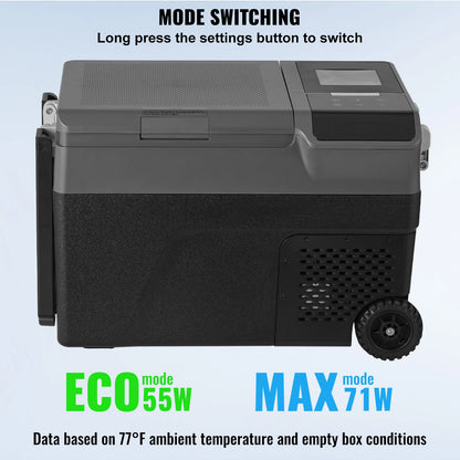 SucceBuy 35L Portable Car Refrigerator with Ice Making Function 12 Volt Car Refrigerator Fridge Single Zone Portable Freezer