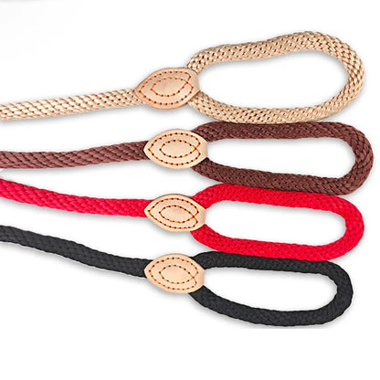 Dog Leash P Chain Slip Collar pet Walking Lead Outdoor puppy pet Traction Hemp rope For small Medium Large big Dogs long 1.5m