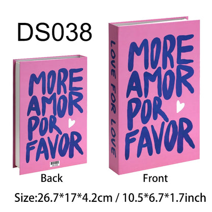 Luxury Fake Books Home Decoration Accessories for Living Room Fashion Fake Book Storage Box Simple Nordic Coffee Table Books