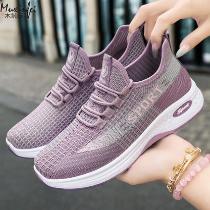 New Spring Fabric Shoes for Women Anti Slip Soft Soled Flat Shoes Casual Sports Shoes Comfortable Women's