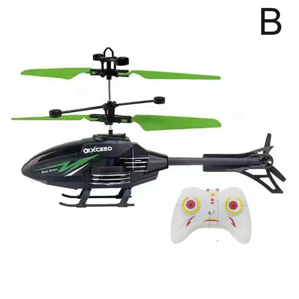 Remote Control Helicopter 2 Channel RC Helicopter Toys for Kids Flying Toys Infraed Induction Suspension Aircraft Charging Gift