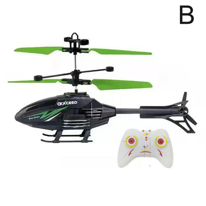 Remote Control Helicopter 2 Channel RC Helicopter Toys for Kids Flying Toys Infraed Induction Suspension Aircraft Charging Gift