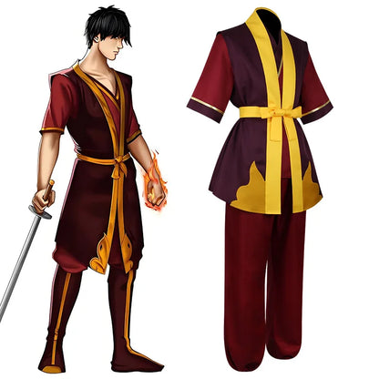 Avatar The Last Airbender Prince Zuko Cosplay Costume - Shengweida Halloween Stage Performance Outfit