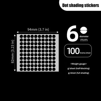 100pcs Black Light-Blocking Stickers For VR Glasses AI Intelligent Glasser Record Video Shading Sticker Privacy Stickers