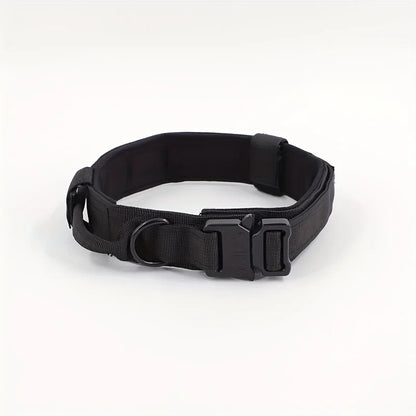 Tactical Dog Collar Military Nylon Heavy Duty K9 Collar Quick Release Buckle Adjustable Training Collar For Large Dogs