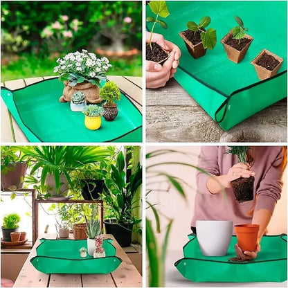 Thickened Waterproof Mats Garden Soil Change Mats Gardening Tools Plant Flower Pot Reusable Transplanting Change Pot Plant Mats