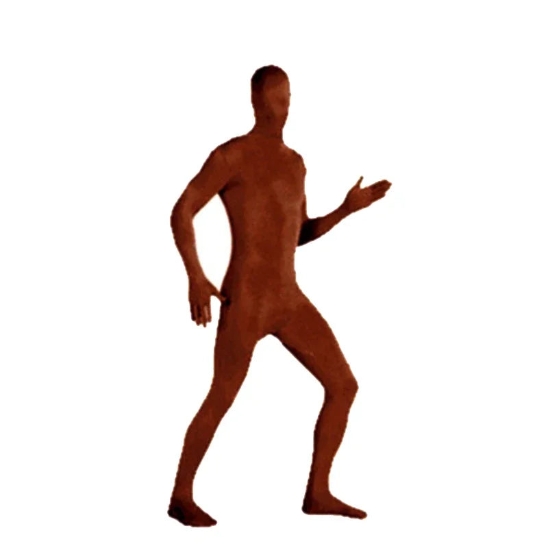 24 Zentai Invisible Jumpsuit Cosplay Costume Bodysuits Halloween Carnival Skin Tight Suit Spandex Stretch Disappearing Jumpsuit