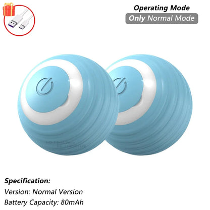 iLMH 1/2 PCS Cat Interactive Ball Toy Automatic Rolling Ball Faux Tail Rechargeable Smart Pet Electric Toy Pet Toy Imitate Mouse