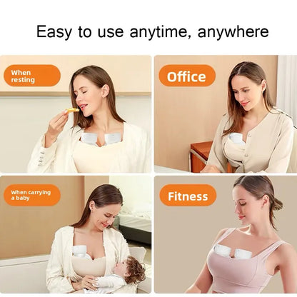 2pcs/set Wearable Electric Breast Pump Painless Double-Sided, Fully Automatic, Hands-Free Breast Collector for Breastfeeding