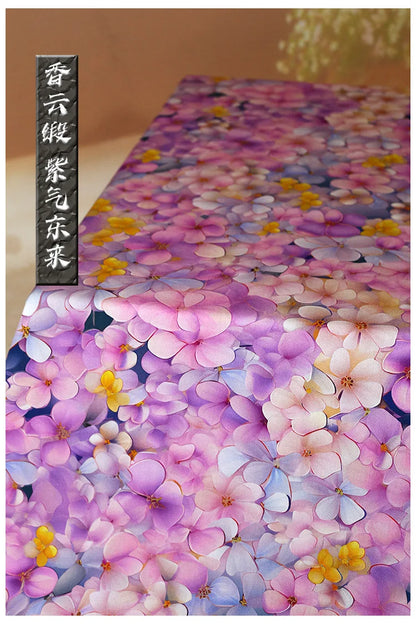 Digital Printed Rayon Fabric Summer By Meters for Women Dress Pajamas Cool Blankets Diy Sewing Soft Smooth Floral Textile Cloth