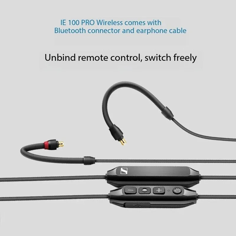 Original  Sennheiser IE 100 Pro in-Ear Monitor Wired HiFi Earphones Detachable Cable Earbuds