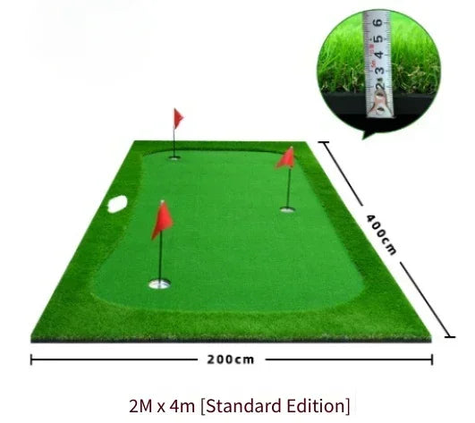Golf Putting Greens Thickened Practice Mat Indoor Use Artificial Greens Putting Drills Large Golf Practice Mat Golf Simulators