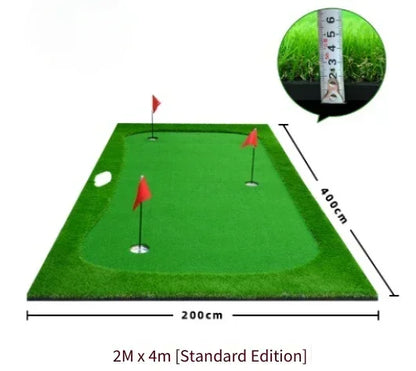 Golf Putting Greens Thickened Practice Mat Indoor Use Artificial Greens Putting Drills Large Golf Practice Mat Golf Simulators