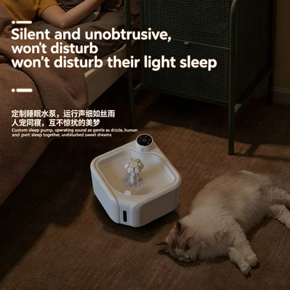 Pet Drinking Fountain Automatic Recirculating Wireless Smart Induction Pet Drinking Fountain for Dogs And Cats to Drink Water