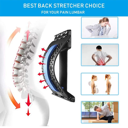Back Magnetic Back Massage Muscle Relax Stretcher Posture Therapy Corrector Stretch Spine Stretcher Lumbar Support Pain Relief