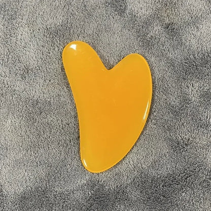 Heart Guasha Stone Face Rose Quartz Jade Massage Tool Chin Nose Lifting Firming Scraping Board Massage Facial Health Care Skin