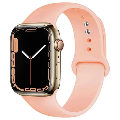 Silicone Band For Apple Watch straps 49mm 40mm 44 mm 45mm 46mm 42mm 41mm 38mm sports bracelet iWatch series 10 9 8 3 SE ultra 2
