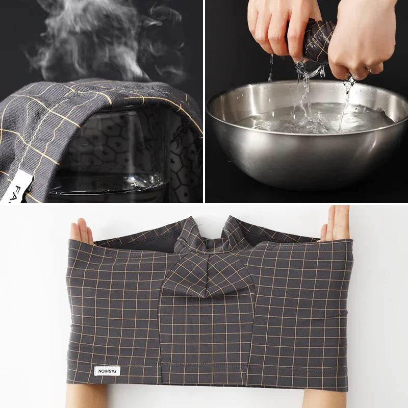 Men's Underwear Breathable Loose Mid Waist Sexy Plaid Homewear Panties Cotton Comfortable Boxer Shorts Elastic Mens Underpants