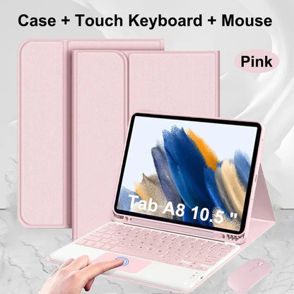 Case for Samsung Galaxy Tab A8 10.5 Inch,Wireless Bluetooth keyboard cover for Tab A8 10.5 Inch,Samsung Smart Stand Cover