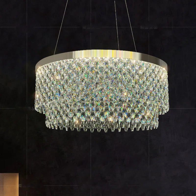 Luxury Crystal Chandelier Light Ceiling Hanging Lamps Home Decoration Dining Room Chandeliers Lights Lighting for Living Room