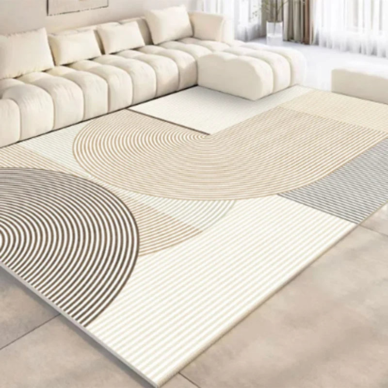 VIKAMA Simple And Light Luxury Living Room Carpet, Bedroom Anti-Slip And Anti-Stain Sofa, Coffee Table Carpet, Home Decoration