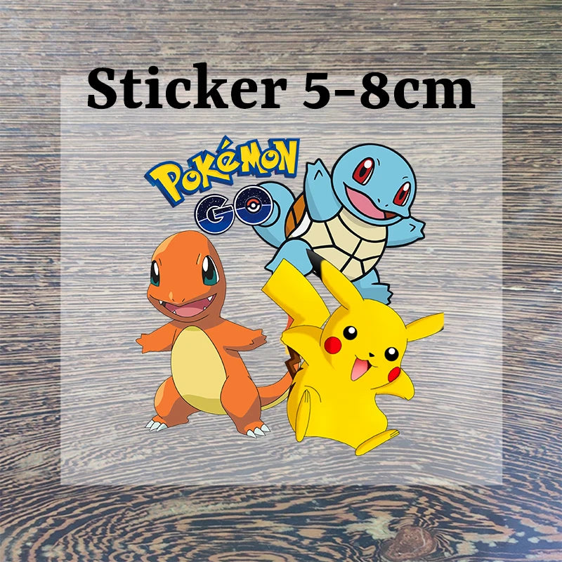 Anime Pokemons Kawaii T-shirts for Children Pikachu Cartoon Number Printed Short-sleeved Top Boys Girls Summer Fashion T-shirt