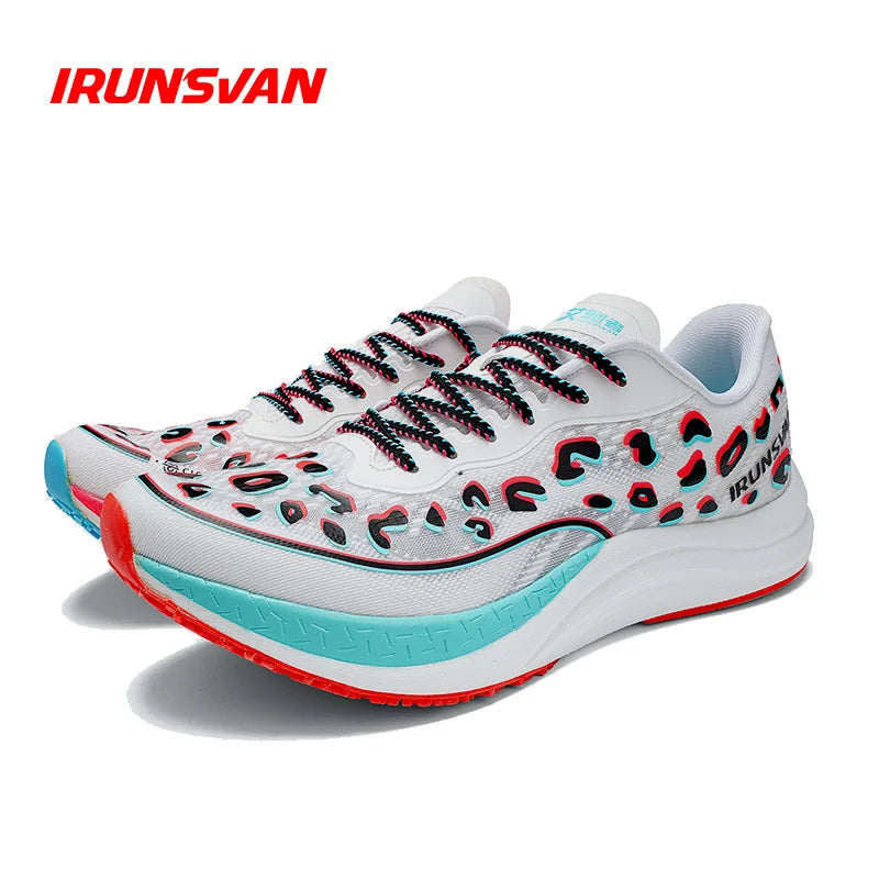 IRUNSVAN Men's sports running shoes with shock-absorbing and anti slip mesh comfortable and shock-absorbing running shoes