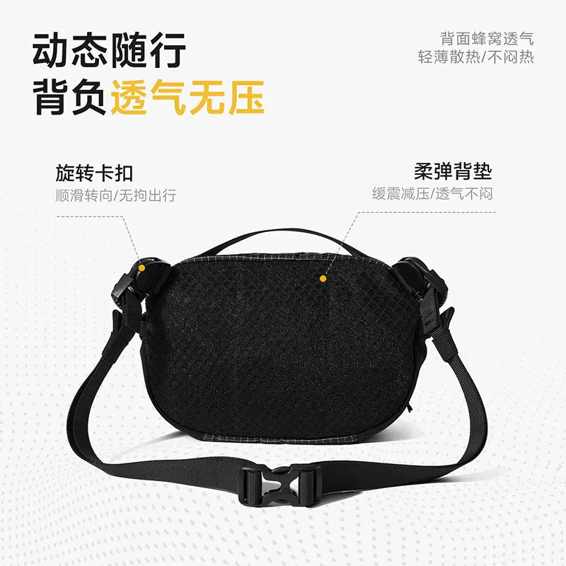 REEBOK Lightweight Umbrella Compartment Unisex Shoulder Bag Men Outdoor Sport Waterproof Casual Crossbody Messenger Phone Bag