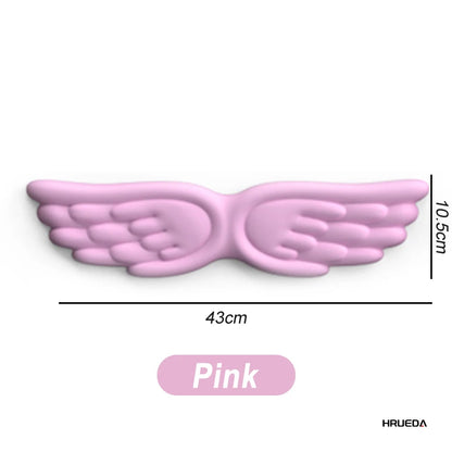 Keyboard Mouse Wrist Rest Angel Wing Memory Foam Mouse Pad Set Wrist Support Ergonomic Non-Slip for Computer Laptop Easy Typing