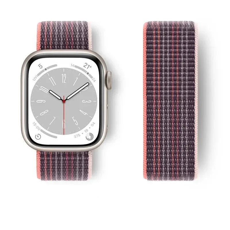 Nylon loop For Apple Watch Band Ultra-2 49mm 44mm 40mm 45mm 41mm Sport pride Bracelet iwatch Strap Series 9 8 se 7 6 5 4 3