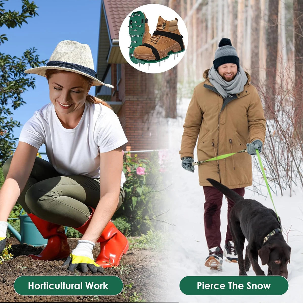 Lawn Aerator Shoes Adjustable Spiked Aerating Sandals Machine Gardening Tools Products Manual Ground Surcador Accessories Tool