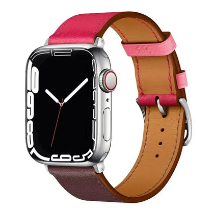 Leather Watch Straps For Apple Watch Band 46mm 44mm 49mm 45mm 42mm 40mm 41mm Bracelet Iwatch Series 11-10-9-8-7-6-5 Se-Ultra 2/3