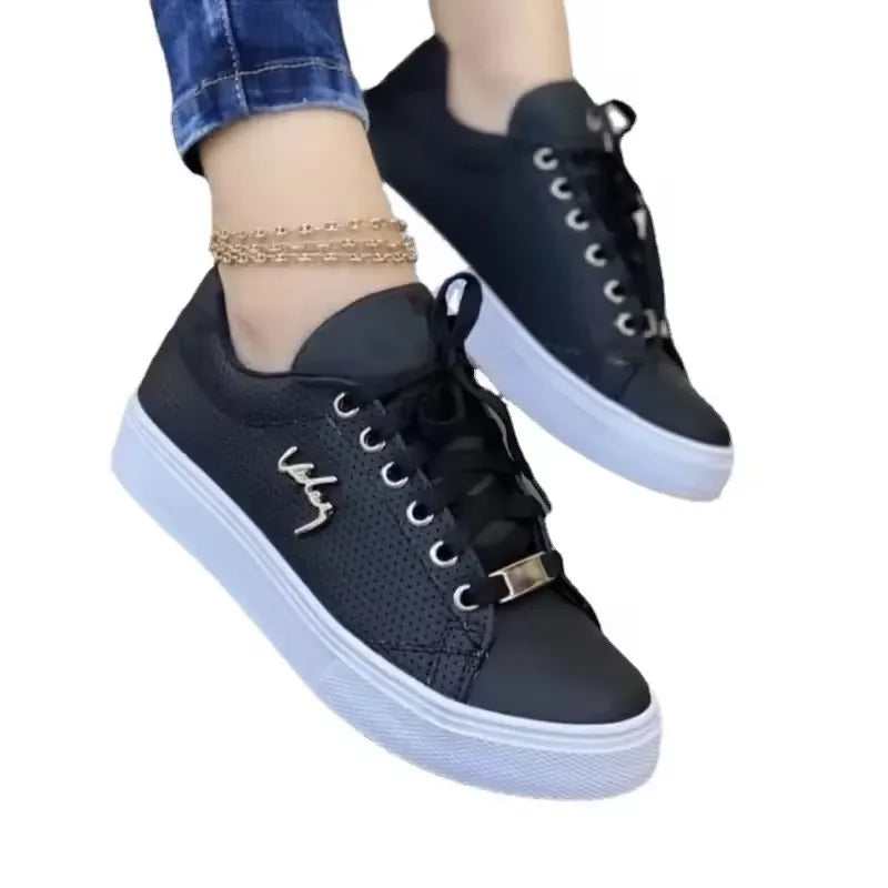 Women's Outdoor Casual Jogging Sneakers Plus Size Girl Breathable Flat Woman Soft Sole Walking Vulcanized Shoes Zapatos De Mujer