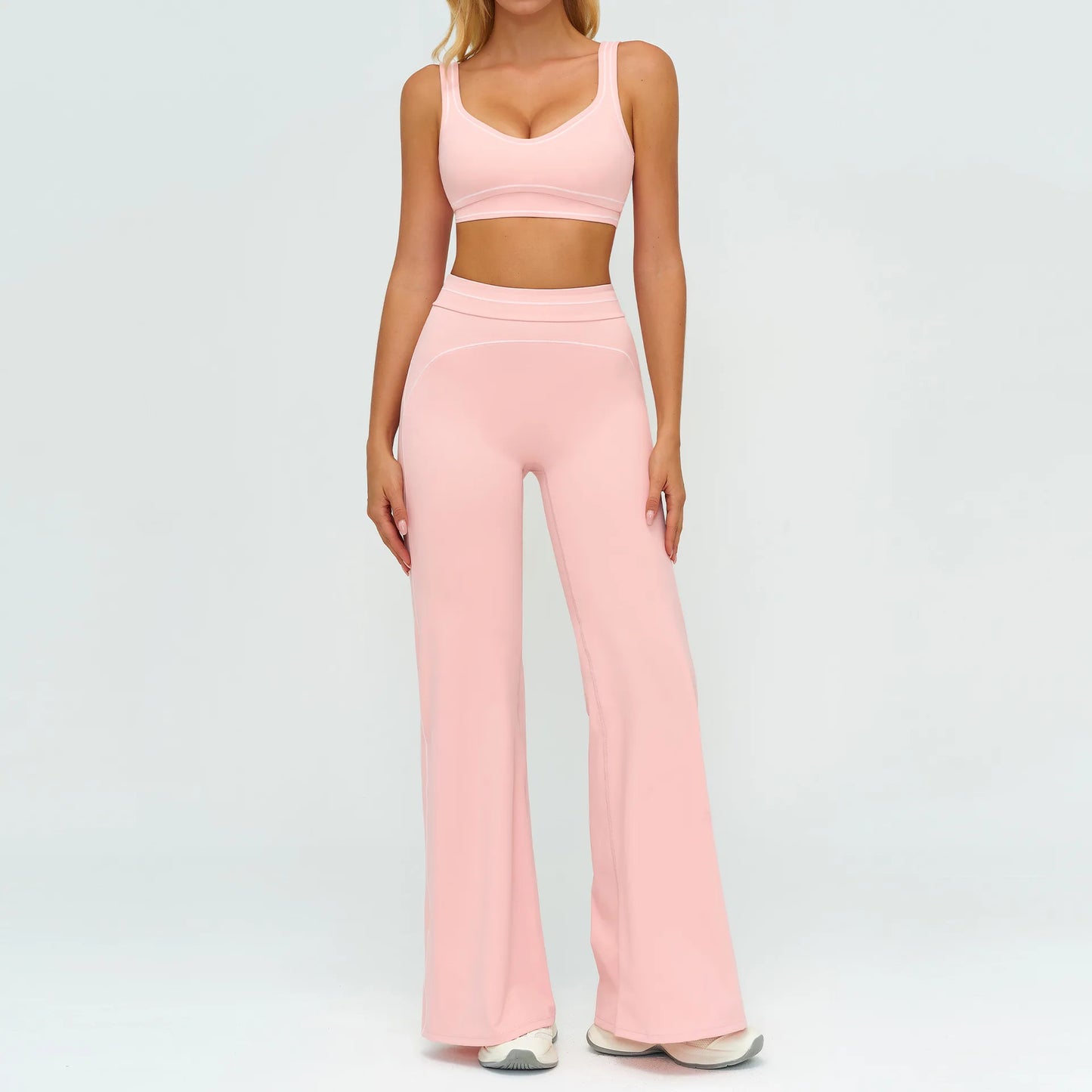 Yoga Suit 2PCS Women Tracksuits Sports Outfits Gym Clothes Running Sports Bra Suits Female Workout Yoga Clothes Athletic Wear