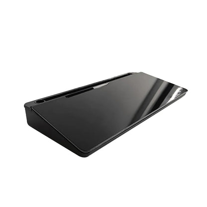 Glass Desk Whiteboard With Storage Plastic Memo Keyboard Stand Tempered Household Message Board Home Office Blackboard