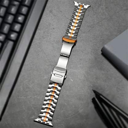 Stainless Steel Strap For Apple Watch Series 12 11 10 9 8 SE 3 46mm 45mm 42mm 44mm Metal Bracelet Band iWatch Ultra 4/3/2/1 49mm