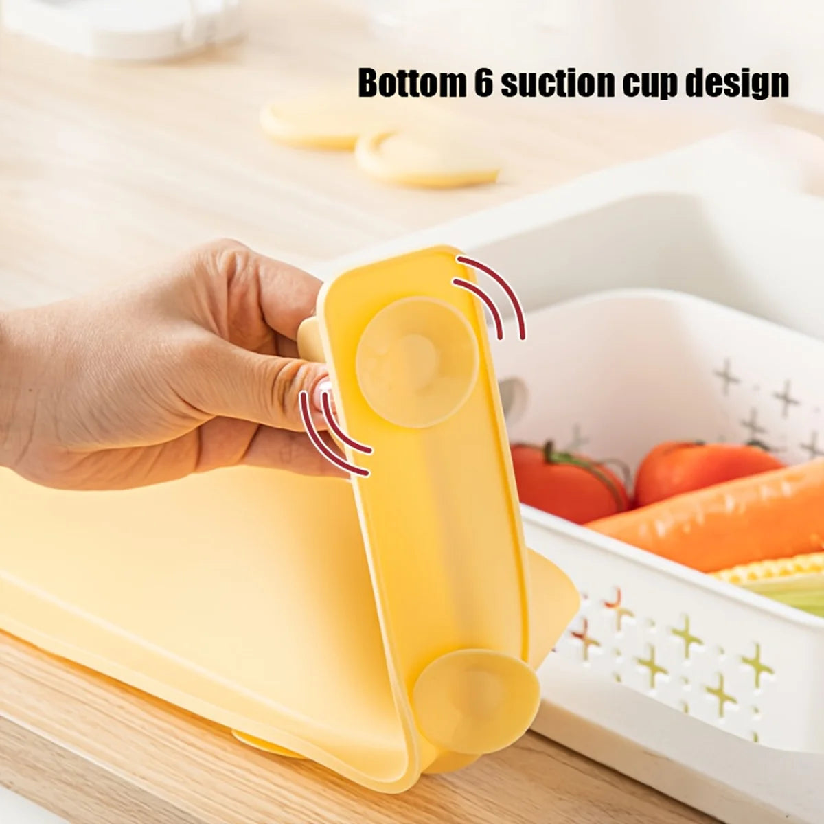 Sink Splash Guard, Suction Cup Water‑Blocking Baffle for Kitchen Countertop