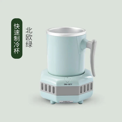 Portable Mini Beverage Cooler Cup, Quick Cooling Drink Chiller for Beer Milk Juice, Personal Cooling Device for Office Dorm Use