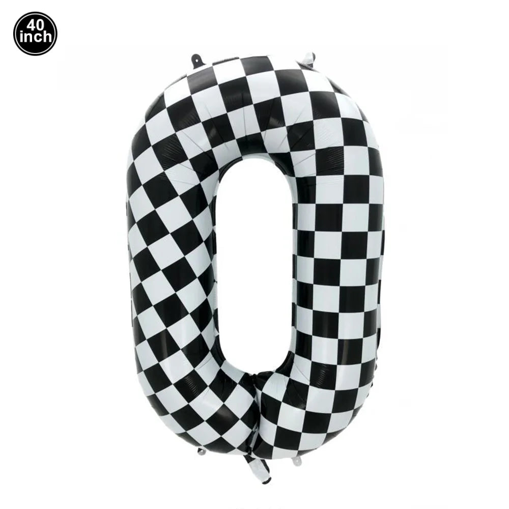 40'' Number Race Car Balloon Racetrack Balloon Truck Bike Wheels Tire Racing Car Theme Party Supplies Boys' Birthday Party Favor