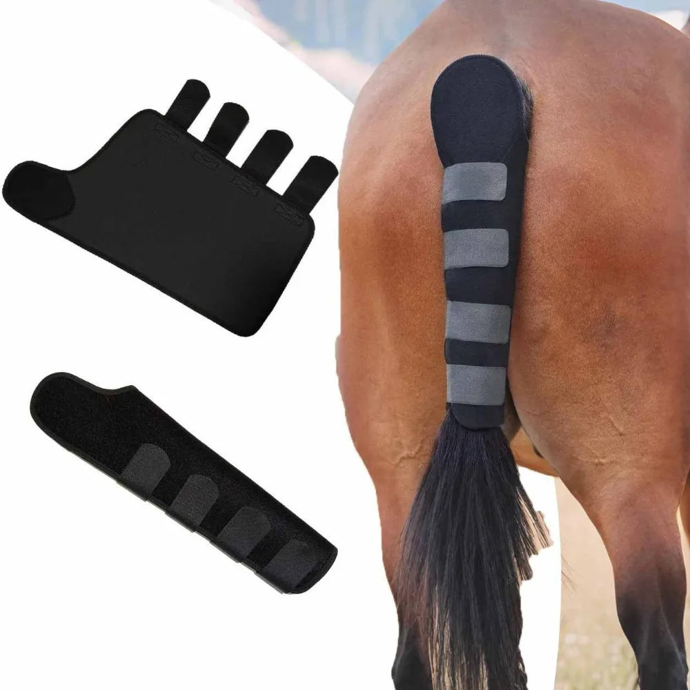 Horse Tail Protector Wrap Adjustable Horse Tail Guard Anti‑Rubbing Equestrian Equipment for Horse Transportation Training
