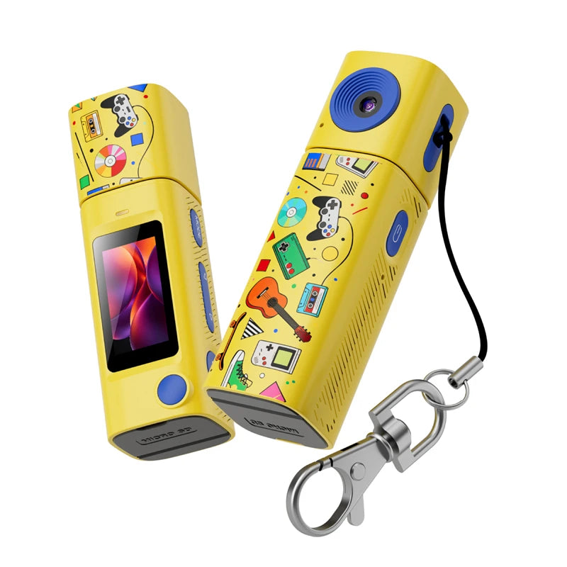 Lenovo G10 Lipstick CCD 2K Mini Thumb Camera Student Action Camera 61° HD Wide-angle Photo Video Recorder in DOPAMINE Colorway