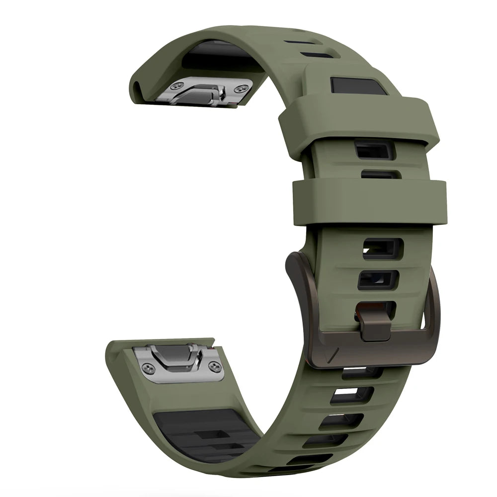 26/22/20mm QuickFit Silicone Watch Band for Garmin Fenix 9 8 Durable Breathable Sport Replacement Strap for Garmin Fenix 9 8 Pro