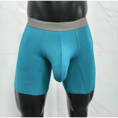 Large Pocket Modal Boxer Shorts Men's Solid Color Bullet Separation Shorts Sports Boxer Boxer Pants With Super Large Space