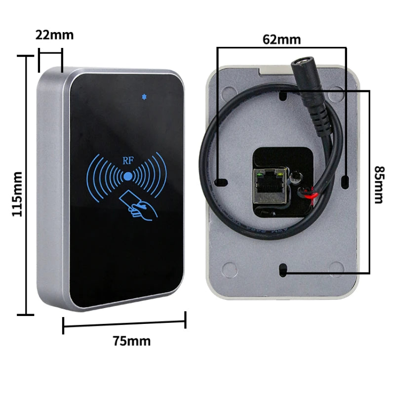 NEW Products TCP IP Network Card Reader 13.56Mhz Ethernet LAN MF1 Port RFID RJ45 Device Support HTTP NFC Internet Reading Head