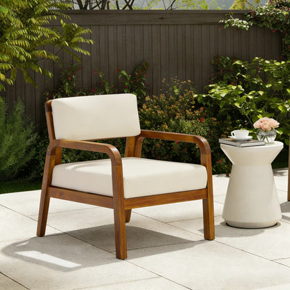 Christopher Knight Home ®   2-Pieces Outdoor Sofa Set with Cushions Outdoor Loveseat & Coffee Table Set,Teak