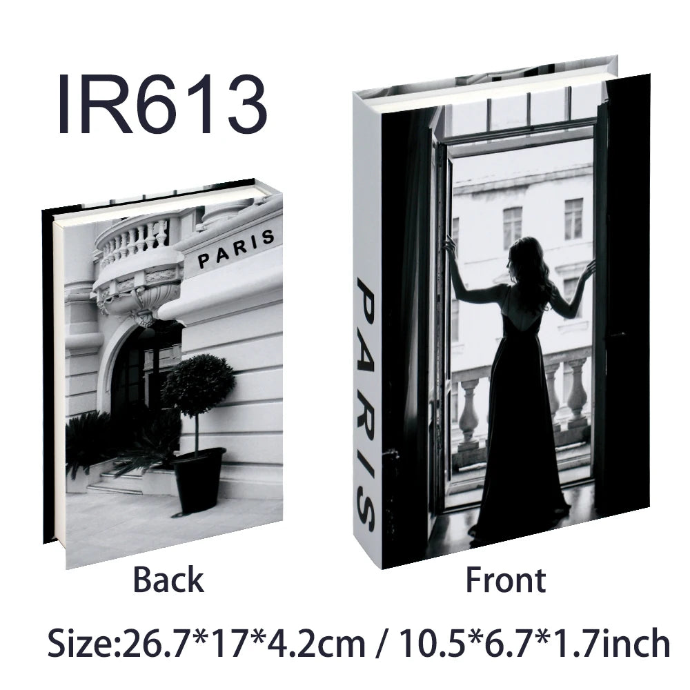 Luxury Fake Books Home Decoration Accessories for Living Room Fashion Fake Book Storage Box Simple Nordic Coffee Table Books