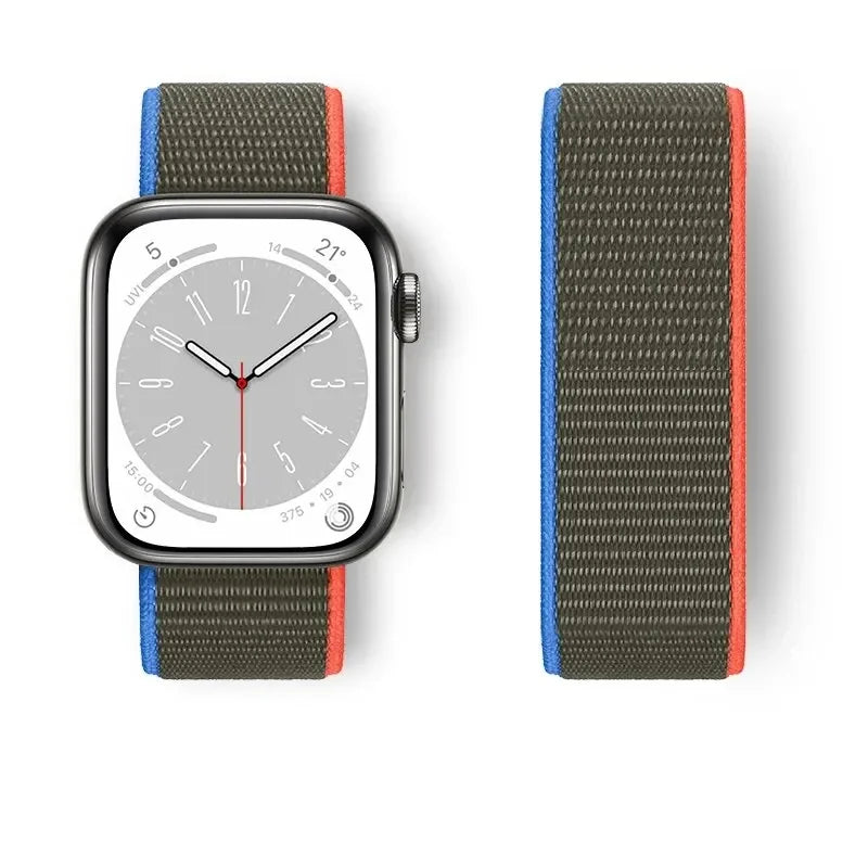 Nylon loop For Apple Watch Band Ultra-2 49mm 44mm 40mm 45mm 41mm Sport pride Bracelet iwatch Strap Series 9 8 se 7 6 5 4 3