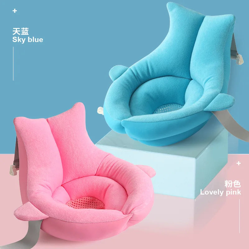 Baby Shower Blooming Flower Newborn Bathtub Foldable shark shape Cushion skin Bath pad portable bath tub Soft Seat Play mat