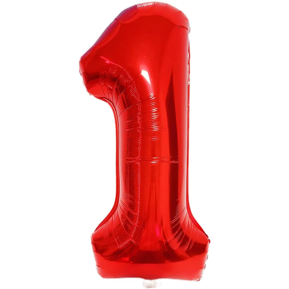 Multi Color Large Numbers 3 Balloon 32Inch 1 2 3 4 5 6 7 8 9 Birthday Ball Red Digit Bachelorette Balloons Figure Golob Balloons