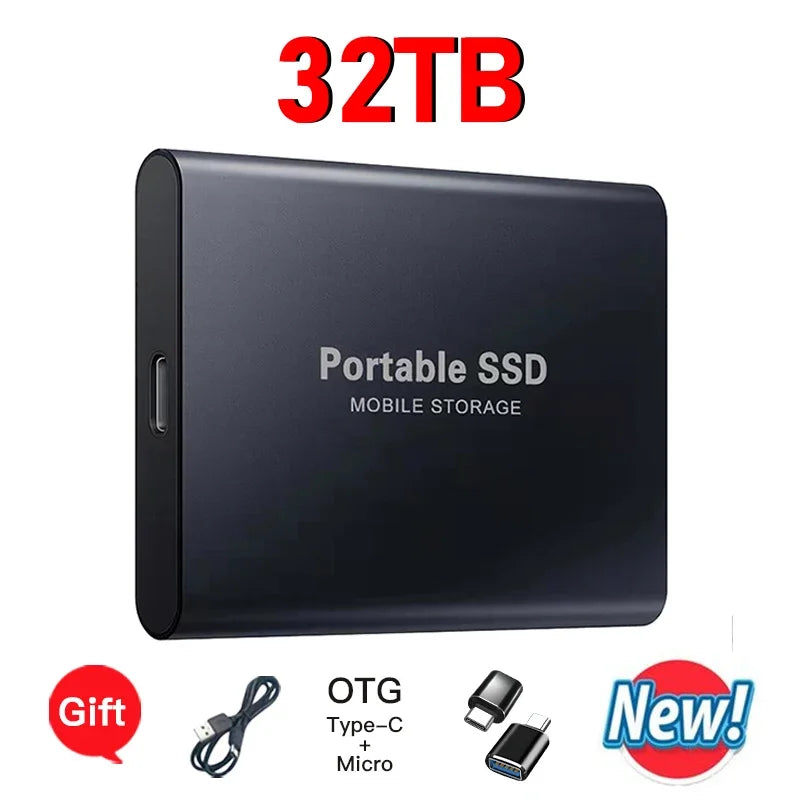 Reliable Brand 1TB External Hard Drive  Portable SSD  2TB 4TB  USB 3.1 High Speed Solid State Disk Data Storage
